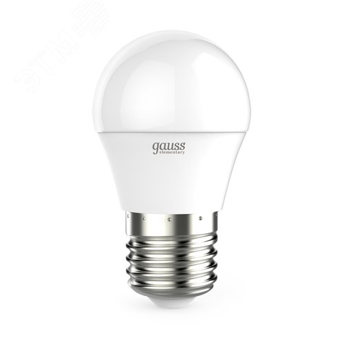 Лампа светодиодная LED 8 Вт 560 лм 6500К шар P45 холодный E27 AC 220В Elementary