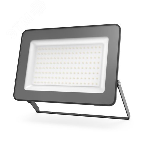 Прожектор светодиодный ДО 100 Вт 12000 Лм 6500К AC 220В IP65 210х32х283 мм матированное закаленное стекло Qplus