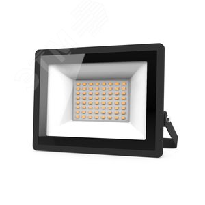 Прожектор светодиодный ДО 50 Вт 4490 лм 3000К AC 220В Черный IP65 162х174х32мм Elementary G2 Gauss