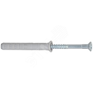 Дюбель-гвоздь 10х230/180 N S потайной бортик, нейлон