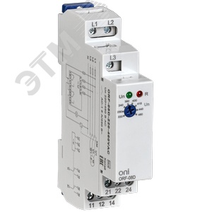 Реле контроля фаз ORF-08D 3 фазы 2 контакта 220-460В AC ONI