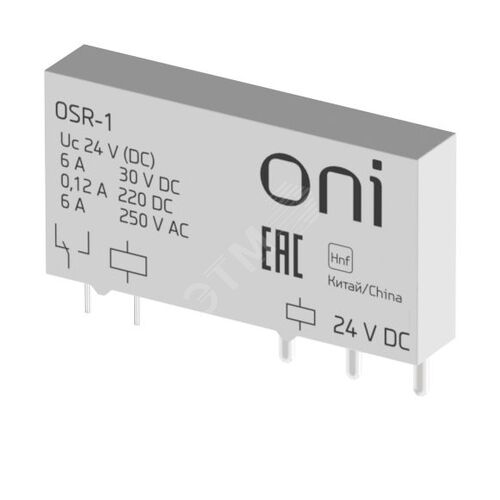 Реле ультратонкое OSR-1 1 перекидной контакт 24В DC