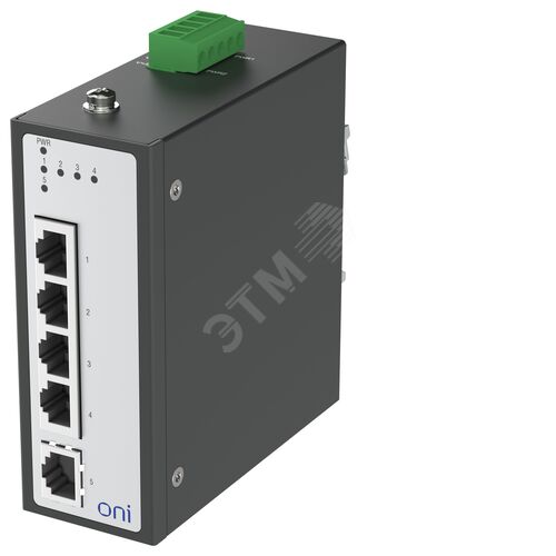 Коммутатор промышленный неуправляемый ISU-430 Ethernet 5 портов 10/100BaseT разъем RJ45 24В AC/12/24/48В DC с резервированием
