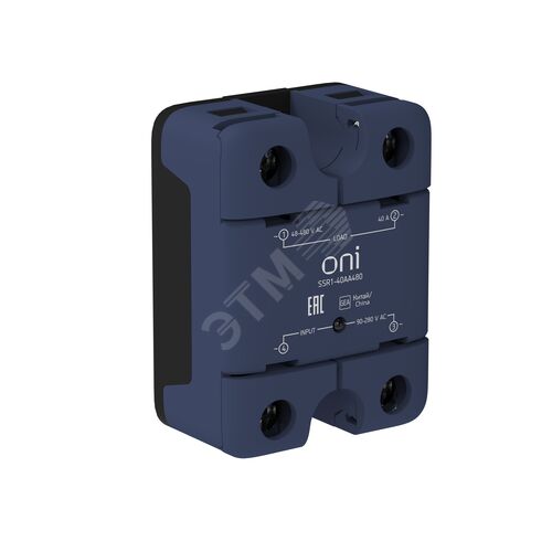 Реле твердотельное SSR1 40А 90-280В AC 48-480В AC