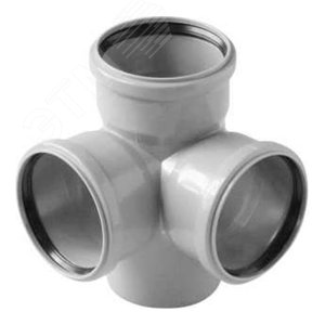 Крестовина 110 87 град двухплоскостная, канализационная