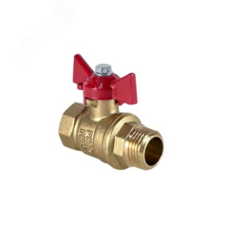Кран шаровой DeltaPro 1/2' ВР/ВР ручка-бабочка,   11Б27фт1М