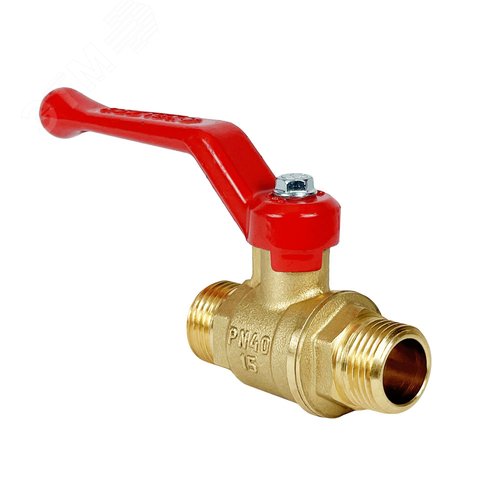 Кран шаровой DeltaPro 1/2' НР/НР ручка-рычаг
