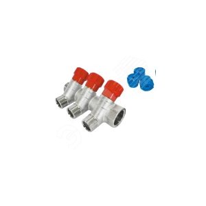 Коллектор резьбовой с вентилями ВМ 3/4x3/4x1/2x2