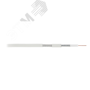 Кабель коаксиальный RG-6 (75 Ом) одножильный CCS внутренний PVC бел 305м