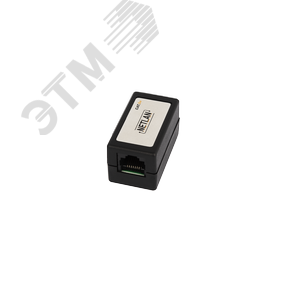 Кабельный соединитель NETLAN RJ45-RJ45 (8P8C), Кат.5e (Класс D), 100МГц, неэкранированный, черный, уп-ка 10шт.