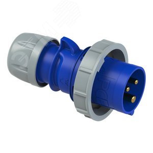 Вилка кабельная 16A/230V/1P+N+E/IP67
