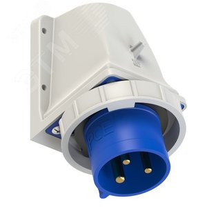 Вилка настенная 32A/230V/1P+N+E/IP67