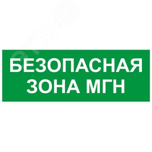 Пиктограмма INFO-SSA-124 350х130 мм Безопасная зона МГН SSA-101/DPA-301