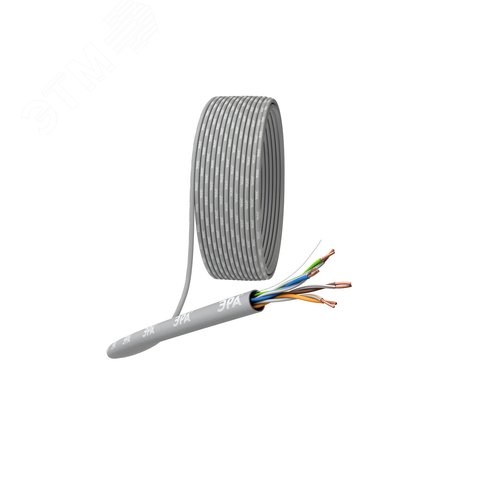 Кабель витая пара U/UTP 4x2x24 AWG Cat5e CU PVC 305м U-4-PVC