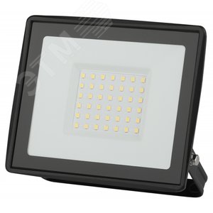 Прожектор светодиодный ДО-50 Вт 6500К 4000 Лм IP65 черный 50w холодный 200-240В LPR-023-0-65K-050