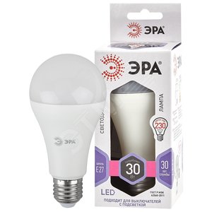 Лампа светодиодная LED 30 Вт 2400Лм 6000К груша холодный E27 170-265В LED A65-30W-860-E27 Standart