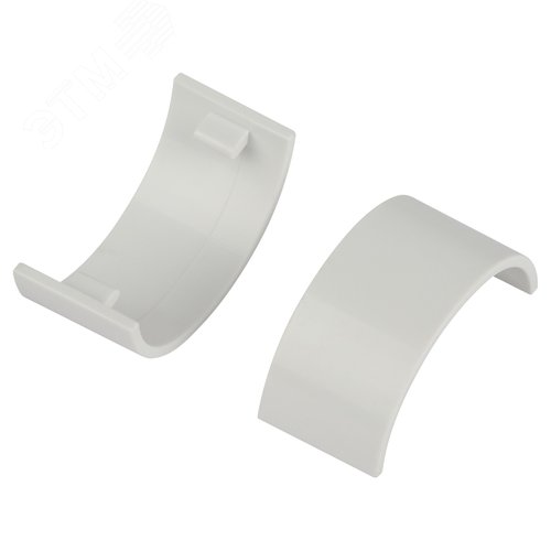 Соединитель C-KK-20-12-FW на стык для полукруглого кабель-канала белый 20х12мм 2шт/комплект