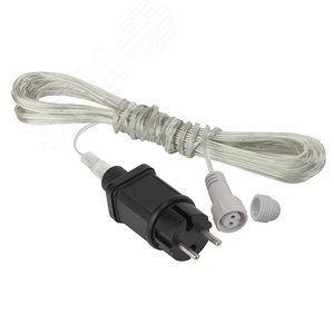 Трансформатор для подключения низковольтных гирлянд, ENIT-3 220V-24V, IP44, 3м 250/1500