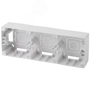 Коробка накладного монтажа 3 поста, Эра12, белый (5/50/400) 12-6103-01