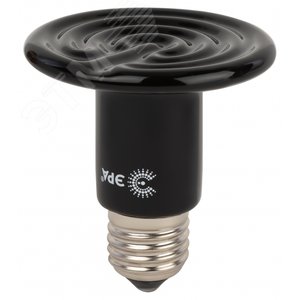 Инфракрасная лампа FITO-50W-НQ керамическая серии CeramiHeat модель RX для брудера, рептилий 50 Вт Е27