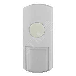 Кнопка дверного звонка проводная от сети IP44 D1 белый