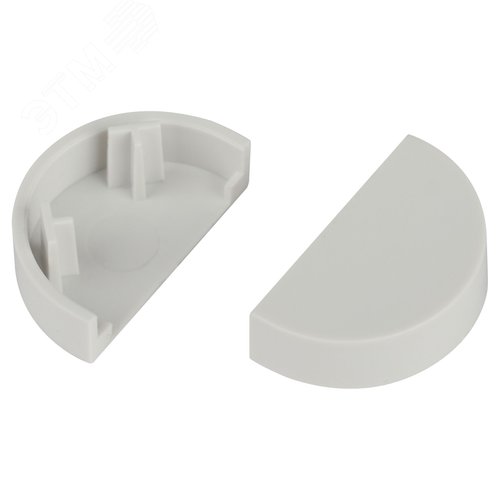 Заглушка EC-KK-20-12-FW для полукруглого кабель-канала белая 20х12мм 2шт/комплект