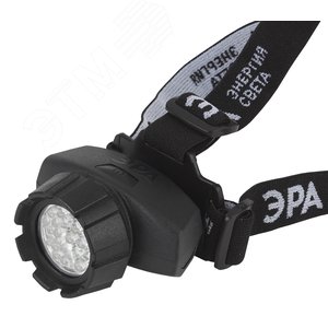Фонарь налобный светодиодный 2,8Вт 165Лм IP40 LED 4 режима на батарейках 3xAAA (в комплект не входят) GB-605 черный с регулировкой угла наклона