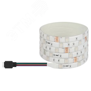 Лента светодиодная 7,2Вт/м 12В RGB IP65 30LED/м LS5050-7,2-30-12-RGB-IP65-1 year-5m