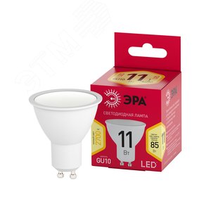 Лампа светодиодная LED 11 Вт 880Лм 2700К софит теплый GU10 220-240В LED MR16-11W-827-GU10 Red Line