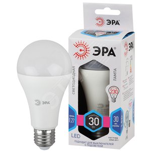 Лампа светодиодная LED 30 Вт 2400Лм 4000К груша нейтральный E27 170-265В LED A65-30W-840-E27 Standart