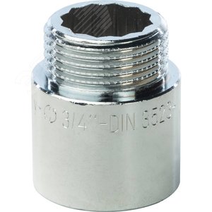 Удлинитель НВ 3/4'x25 мм, хромированный