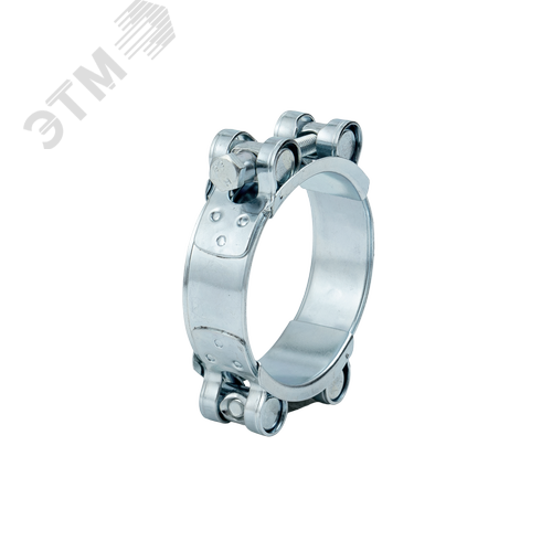 Хомут ленточный двухболтовый 105-115 W1 оцинкованная сталь 2.2 105-115/20 ГОСТ 28191-89