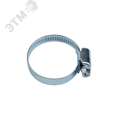Хомут червячный 40-60/9 W1 оцинкованная сталь 1Л 40-60-7 ГОСТ 28191-89