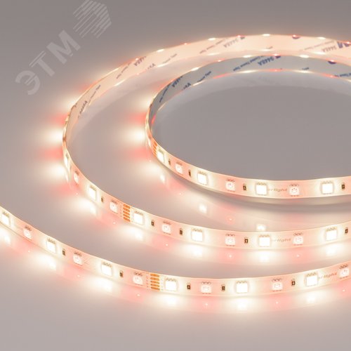 Лента светодиодная 14,4 Вт/м 24В IP65 RGBW 60LED/м RT/RTW-B60-10mm SMD 5060 5 м