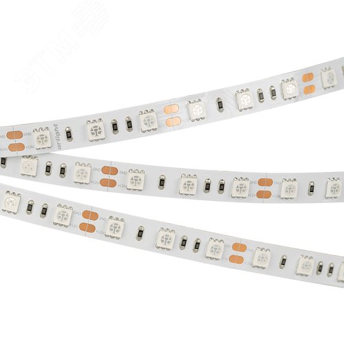 Лента светодиодная 14.4 Вт/м 12В Красный IP20 60LED/м RT-B60-10-13mm SMD 5060 5 м