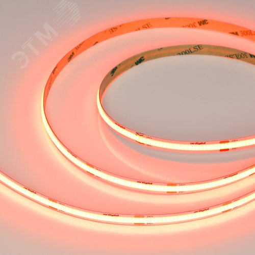 Лента светодиодная 8 Вт/м 24В Оранжевый IP20 480LED/м COB-X480-8mm CSP 5 м