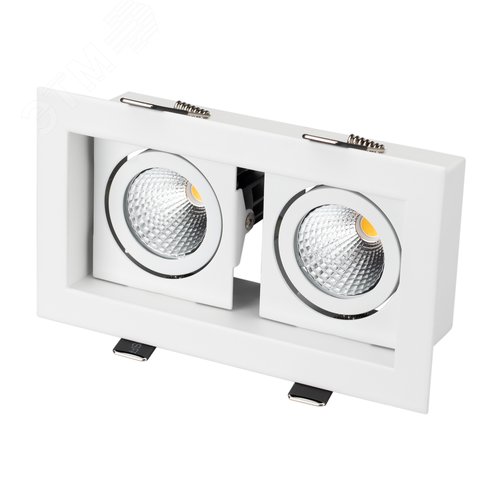 Светильник CL-KARDAN-S180x102-2x9W Day (WH, 38 deg) (ARL, IP20 Металл, 3 года)