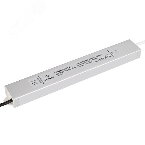 Блок питания ARPV-24100-SLIM-D (24V, 4.2A, 100W) (ARL, IP67 Металл, 3 года)