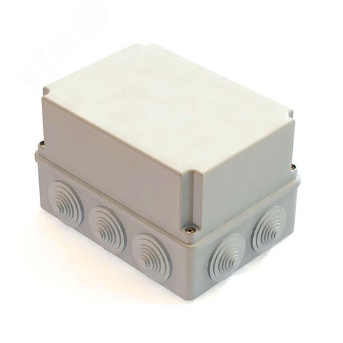 Коробка распаячная для наружного монтажа IP44 10 гермовводов 190х140х120