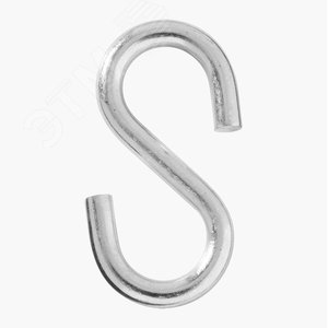 Крючок S-образный 3мм покрытие цинк