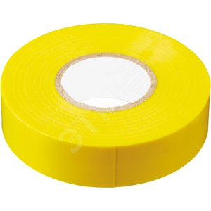 Изолента ПВХ 0,13x15мм. 10м., желтая,