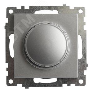 Выключатель диммирующий TRIAC (механизм) 250В, 500W, серия Катрин, серебро