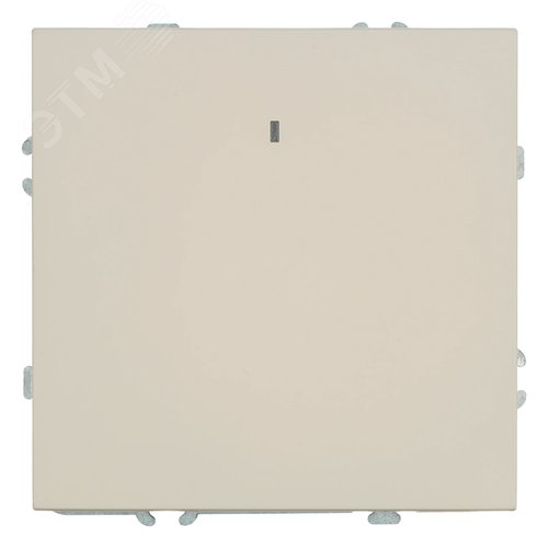 Выключатель 1-клавишный c индикатором (механизм) 250В 10А кашемир soft touch серия Эмили STEKKER