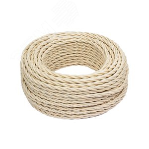 Ретро провод 3х1.5 песочное золото(150м)