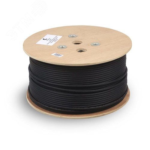 Витая пара F/UTP Cat 5e 4 пары 24 AWG solid IN/OUT (+75 C -40 C) LSZH-UV 305м