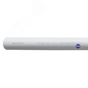 Труба полипропиленовая 75x12.5 SDR 6 PN 20 PPR белая, хлыст 4м