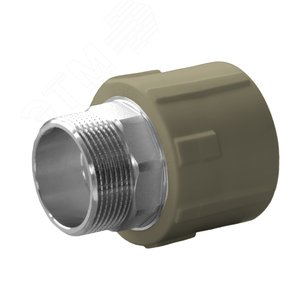 Муфта разъемная 40x1 1/4' НР полипропиленовая PPR американка, белая
