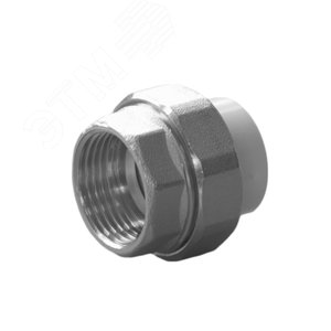 Муфта разъемная 20x1/2' ВР полипропиленовая PPR американка, белая
