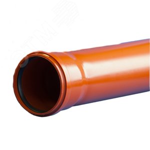 Труба канализационная 110x1000 мм PP SN4, наружная