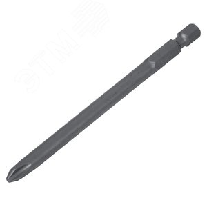 Вставка (бита) торцевая 1/4', Phillips, PH2, L = 100 мм, для шуруповерта